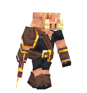 A Piglin Warlord walking.